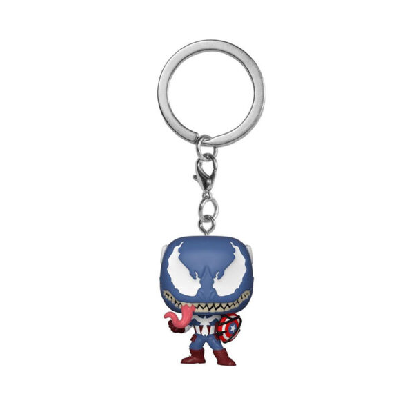 Funko Pop Marvel: Venom - Venom Captain America POP Keychain